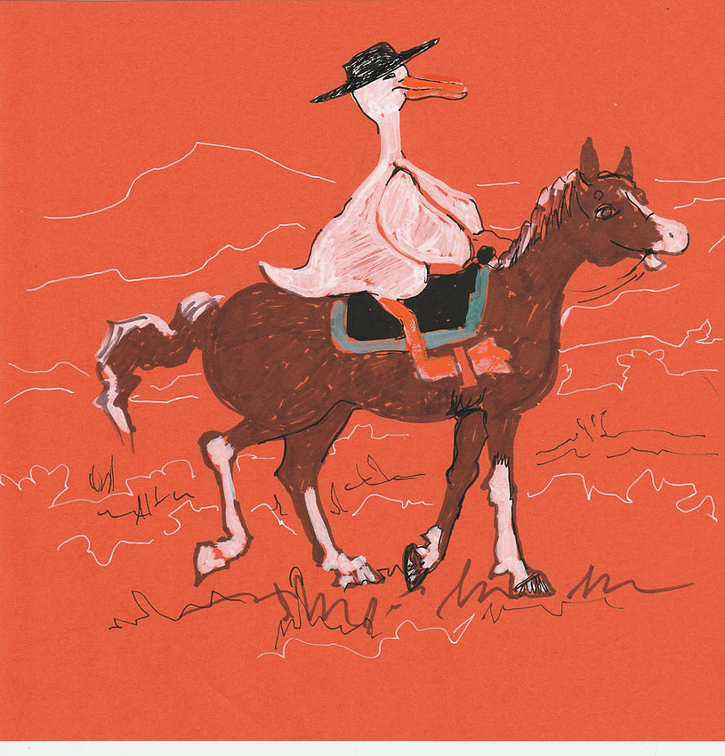 RIDER page from book