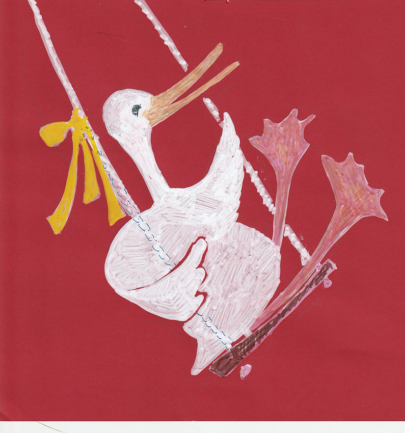 SWINGING DUCK page from book