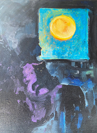 MOON IN WINDOW