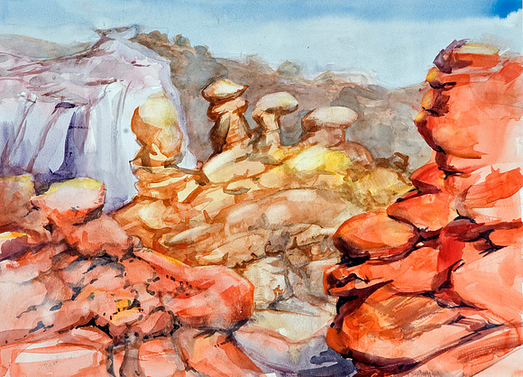 GOBLIN VALLEY WHITE CLIFFS